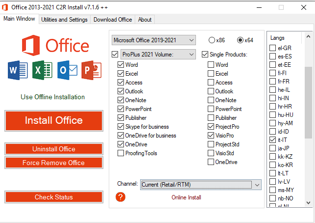 for windows download Office 2013-2021 C2R Install v7.6.2 for windows download Office 2013-2021 C2R Install v7.6.2