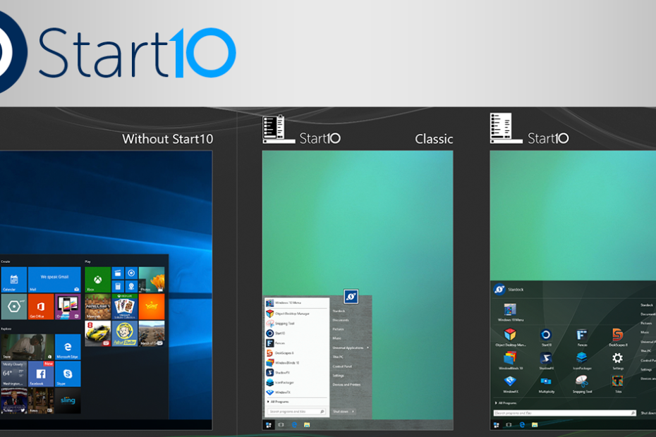 Nine start. СТАРДОК старт 10. Stardock Windows 10. Stardock start10. Windows 10 start.