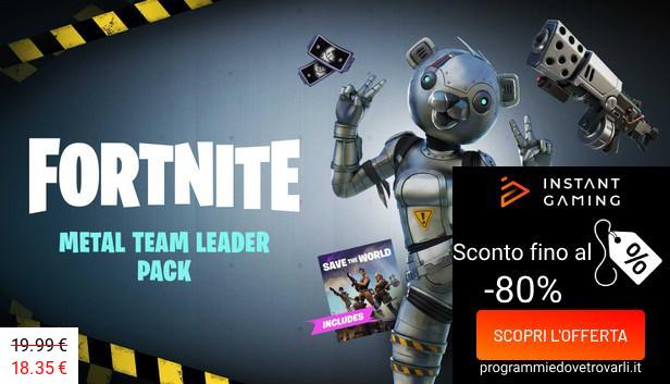 IG Sconto e Promo su Fortnite - Metal Team Leader Pack