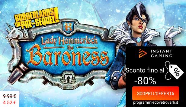 IG Sconto e Promo su Borderlands The PreSequel Lady Hammerlock the Baroness