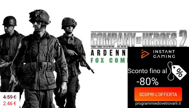 IG Sconto e Promo su Company of Heroes 2 - Ardennes Assault: Fox Company Rangers