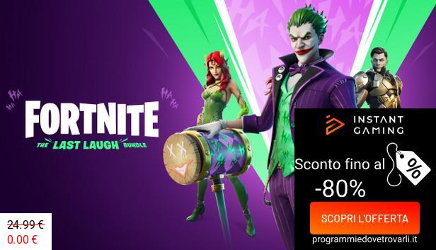 IG Sconto e Promo su Fortnite: The Last Laugh Bundle + 1000 V-Bucks