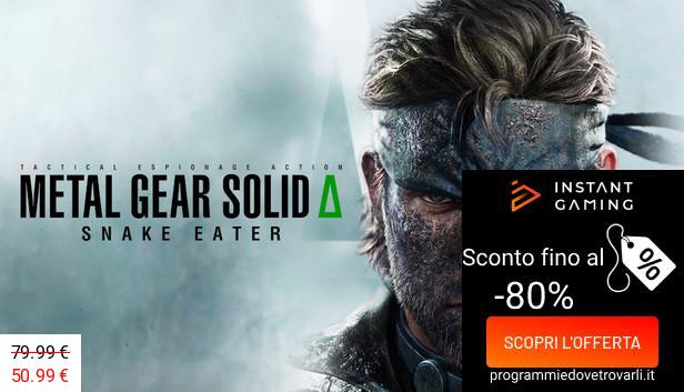 IG Sconto e Promo su Metal Gear Solid Delta: Snake Eater