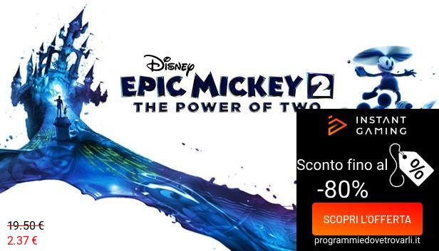 IG Sconto e Promo su Disney Epic Mickey 2: The Power of Two