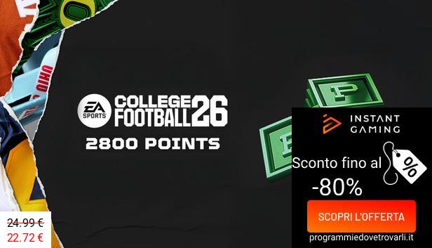 IG Sconto e Promo su EA Sports College Football 26 - 2.800 College Football Points