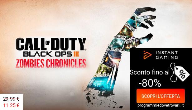 IG Sconto e Promo su Call of Duty Black Ops III: Zombies Chronicles