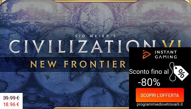 IG Sconto e Promo su Civilization VI New Frontier Pass