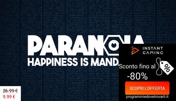 IG Sconto e Promo su Paranoia: Happiness is Mandatory