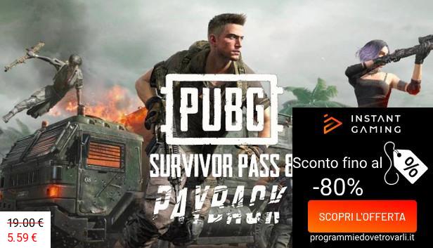 IG Sconto e Promo su Playerunknown's Battlegrounds: Survivor pass 8: Payback