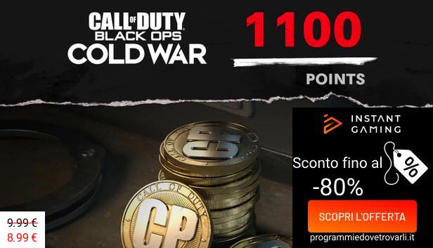 IG Sconto e Promo su Call of Duty: Black Ops Cold War - 1,100 Points