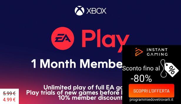 IG Sconto e Promo su EA Play 1 Month