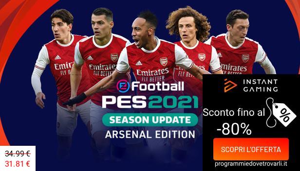 IG Sconto e Promo su eFootball PES 2021 Season Update Arsenal Edition