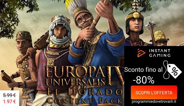 IG Sconto e Promo su Europa Universalis IV: El Dorado Content Pack
