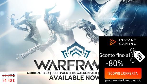 IG Sconto e Promo su Warframe: Rush Pack