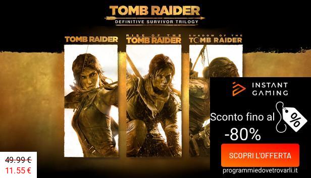 IG Sconto e Promo su Tomb Raider: Definitive Survivor Trilogy