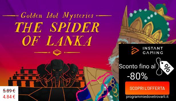 IG Sconto e Promo su Golden Idol Mysteries: The Spider of Lanka