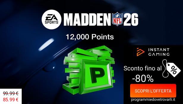 IG Sconto e Promo su Madden NFL 26 - 12000 Madden Points