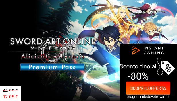 IG Sconto e Promo su Sword Art Online: Alicization Lycoris Premium Pass