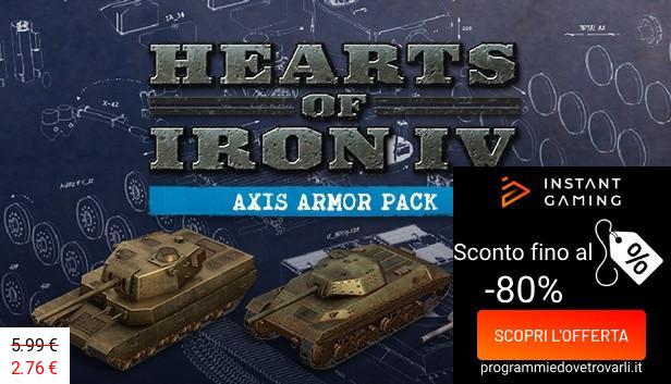IG Sconto e Promo su Hearts of Iron IV: Axis Armor Pack