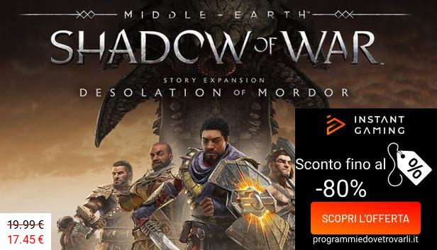 IG Sconto e Promo su Middle-Earth: Shadow of War - The Desolation of Mordor