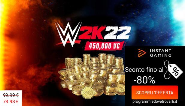IG Sconto e Promo su Pacchetto 450.000 VC WWE 2K22