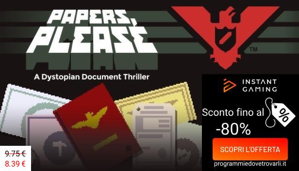 IG Sconto e Promo su Papers, Please
