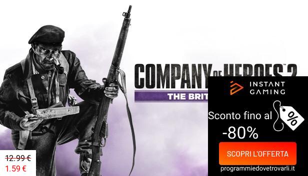 IG Sconto e Promo su Company of Heroes 2: The British Forces