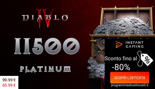 IG Sconto e Promo su Diablo IV - 11.500 Platino