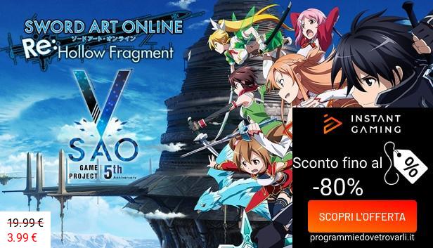 IG Sconto e Promo su Sword Art Online Re: Hollow Fragment
