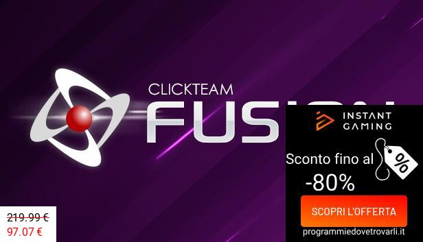 IG Sconto e Promo su Clickteam Fusion 2.5 Developer Upgrade