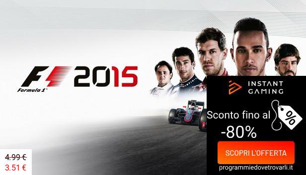 IG Sconto e Promo su F1 2015