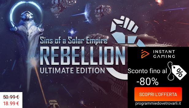 IG Sconto e Promo su Sins of a Solar Empire: Rebellion - Ultimate Edition